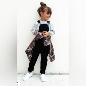 Brand new Little Bipsy distressed denim overalls size 4-5T